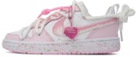 Buy 나이키 코트 보로우 로우 2 "핑크 스플래터 플레임" (커스텀) DQ0492-100(Team35-一见倾心)