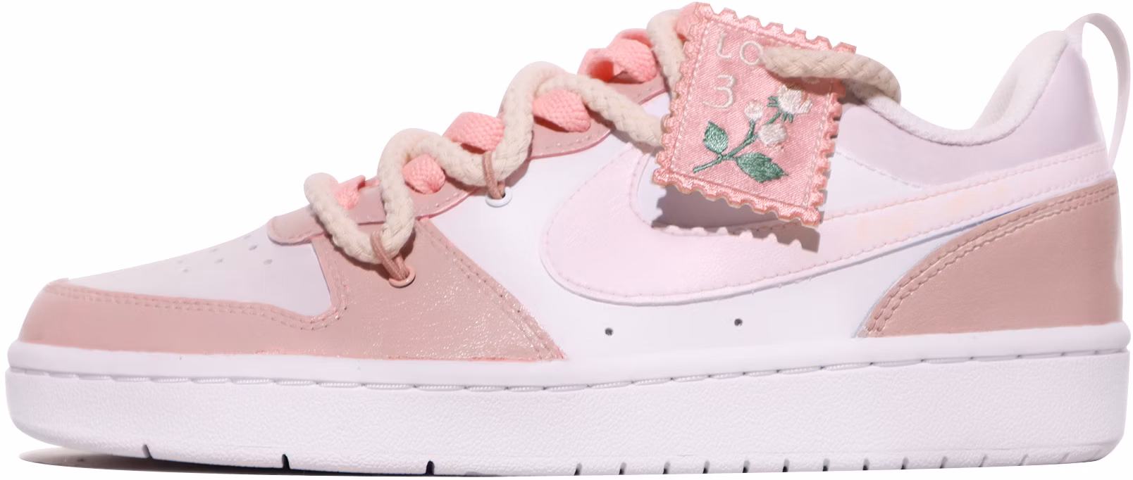 custom-shoes-nike-court-borough-low-2-pink-vibe-rose-patch