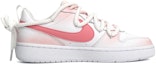 Order 【客製化球鞋】Nike Court Borough Low 2 撫夢少女 甜美風 手繪濺墨 解構鞋帶 防滑減震 低筒 板鞋 GS 粉白