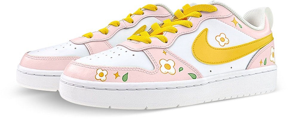 나이키 코트 보로우 로우 2 '핑크 화이트' (커스텀 슈즈) BQ5448-100(Team76-GS踏青粉白) Lookbook 나이키 코트 보로우 로우 2 '핑크 화이트' (커스텀 슈즈) BQ5448-100(Team76-GS踏青粉白)