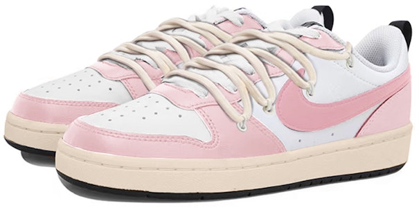 나이키 코트 보로우 로우2 '핑크 화이트 벚꽃 디스트레스드' BQ5448-104(TeamY-女款复古樱花少年粉白) Lookbook 나이키 코트 보로우 로우2 '핑크 화이트 벚꽃 디스트레스드' BQ5448-104(TeamY-女款复古樱花少年粉白)