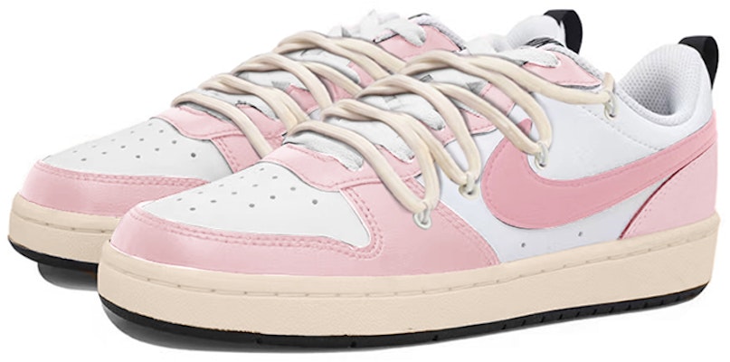 【カスタムシューズ】ナイキコートバロウLOW 2 'ピンクホワイト桜ディストレス' BQ5448-104(TeamY-女款复古樱花少年粉白) Lookbook 【カスタムシューズ】ナイキコートバロウLOW 2 'ピンクホワイト桜ディストレス' BQ5448-104(TeamY-女款复古樱花少年粉白)