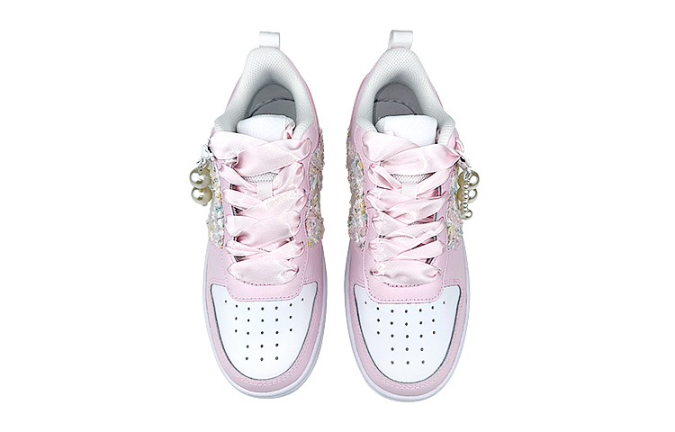 [Custom Shoes] Nike Court Borough Low 2 'Pink White Patchwork' 圖 4