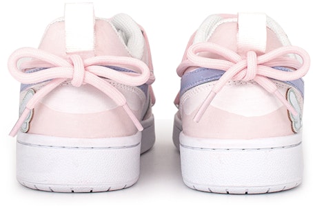 【訂製球鞋】【現貨】 Nike Court Borough Low 2 少女粉紅小白鞋 解構鞋帶 可愛時尚 低筒 板鞋 GS 粉白 Shop 【訂製球鞋】【現貨】 Nike Court Borough Low 2 少女粉紅小白鞋 解構鞋帶 可愛時尚 低筒 板鞋 GS 粉白