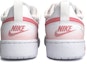 Shop 【客製化球鞋】Nike Court Borough Low 2 撫夢少女 甜美風 手繪濺墨 解構鞋帶 防滑減震 低筒 板鞋 GS 粉白