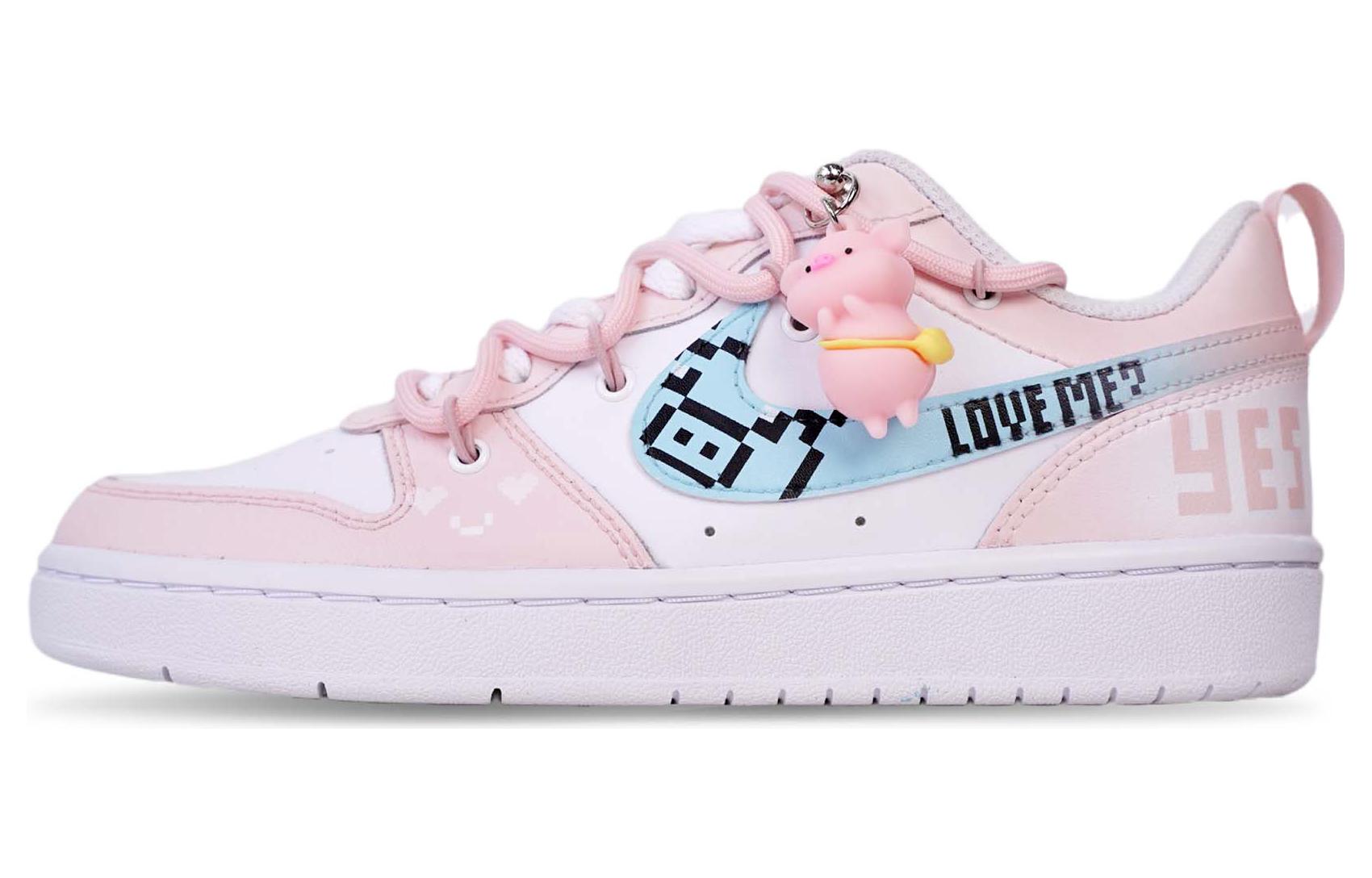 Buy 【カスタムシューズ】ナイキ コートバーロウ ロー 2「ピクセルピッグ」 BQ5448-100(Team71-像素小猪)