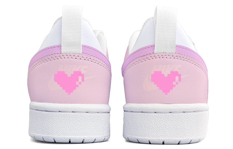 Purchase 定制鞋款 Nike Court Borough Low 2 '像素粉心双钩解构鞋带盒' BQ5448-100(Team13-像素粉)