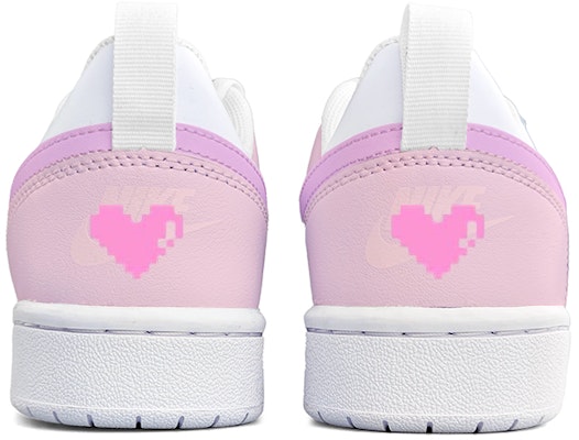 定制鞋款 Nike Court Borough Low 2 '像素粉心双钩解构鞋带盒' BQ5448-100(Team13-像素粉) Purchase 定制鞋款 Nike Court Borough Low 2 '像素粉心双钩解构鞋带盒' BQ5448-100(Team13-像素粉)