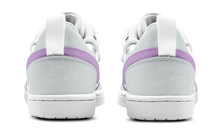 Shop [Sepatu Kustom] Nike Court Borough Low 2 'Beruang Kutub Ungu Abu-abu' BQ5448-100(TeamK-紫色北极熊)