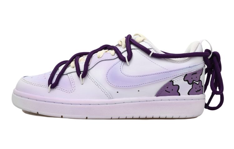 Buy ナイキ コート Borough Low 2 紫モンスター落書きカスタム BQ5448-100(Team拾玖-紫色小怪兽S-BOX)
