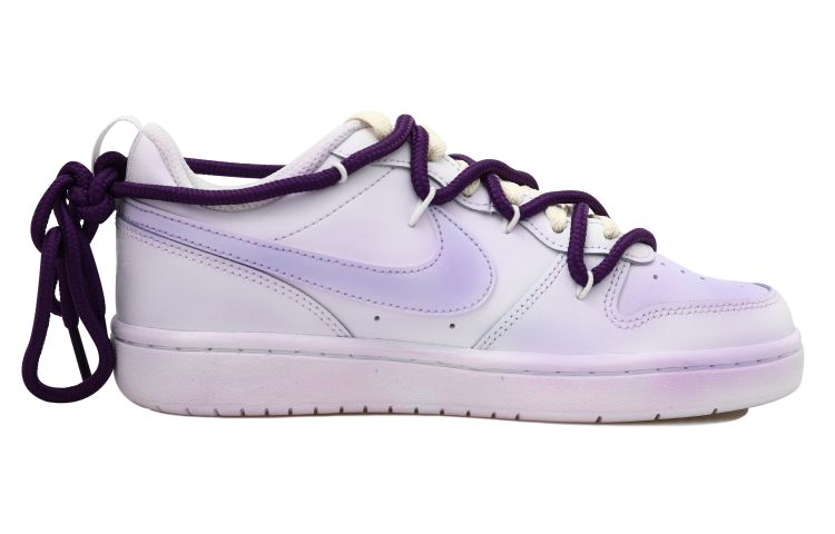 Order ナイキ コート Borough Low 2 紫モンスター落書きカスタム BQ5448-100(Team拾玖-紫色小怪兽S-BOX)