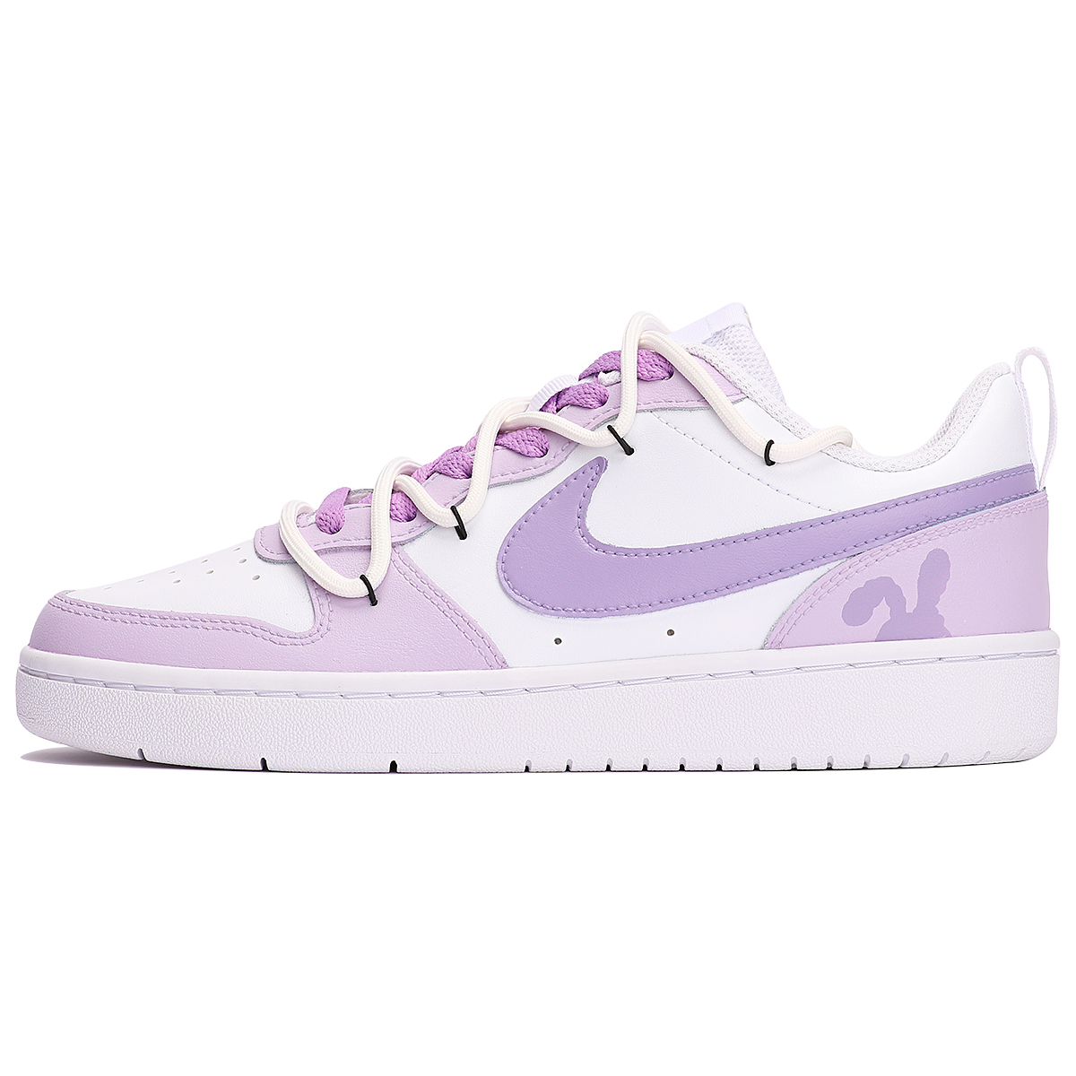 [Custom Shoes] Nike Court Borough Low 2 'Purple Rabbit Valentine's Day'