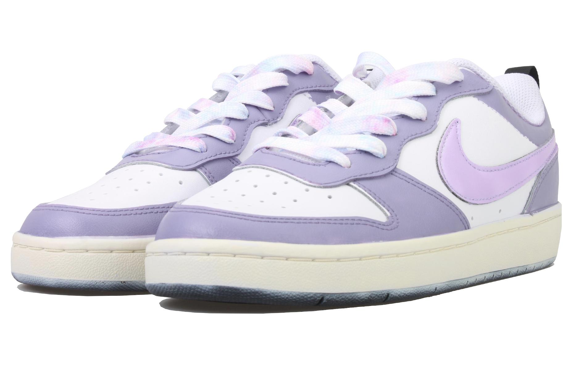 Lookbook [Kasut Custom] Nike Court Borough Low 2 'Ubi Keledek Ungu' BQ5448-104(Team33-紫薯芋紫-女款-紫白）