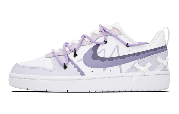 Buy [Zapatillas Personalizadas] Nike Court Borough Low 2 'Morado Blanco' BQ5448-100(Team73-香芋蛋糕女款)