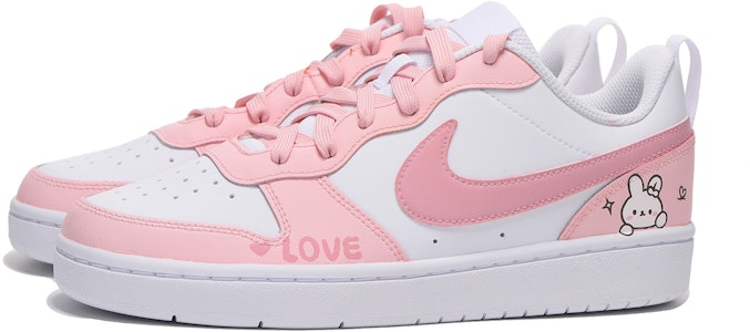 나이키 코트 버로우 로우 2 '래빗 핑크' (커스텀) BQ5448-100(Team59-女款粉兔二) Lookbook 나이키 코트 버로우 로우 2 '래빗 핑크' (커스텀) BQ5448-100(Team59-女款粉兔二)