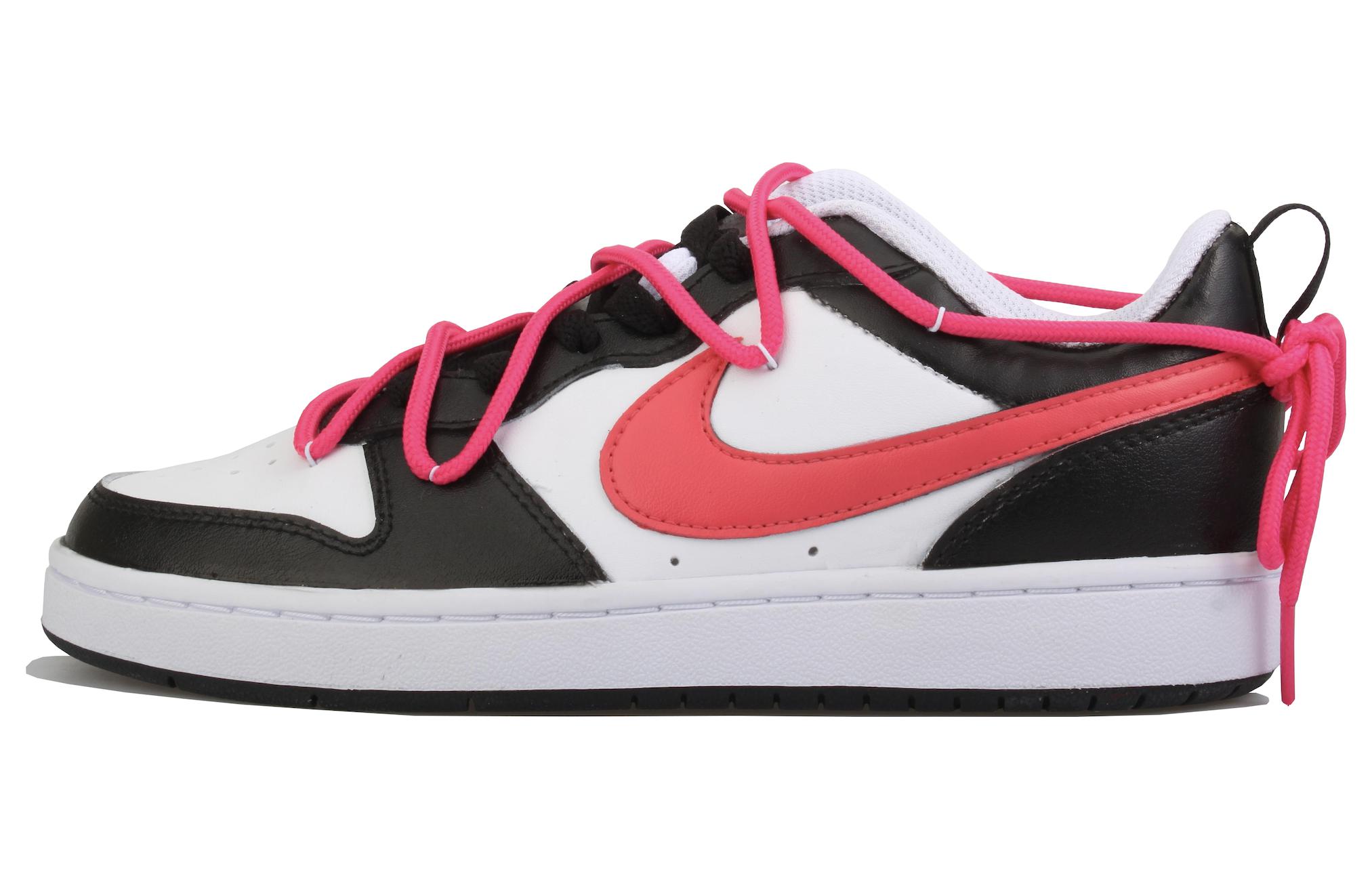 Buy [定制鞋] 耐克Court Borough Low 2 '覆盆莓粉' BQ5448-104(Team33-树莓粉-女款-黑粉）