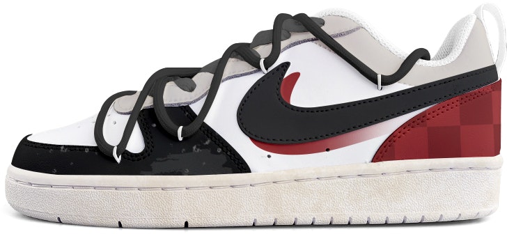 custom-shoes-nike-court-borough-low-2-red-plaid