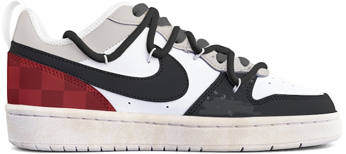 나이키 코트 버로우 로우 2 '레드 플래드' (커스텀) BQ5448-100(Team13-红格子) Order 나이키 코트 버로우 로우 2 '레드 플래드' (커스텀) BQ5448-100(Team13-红格子)