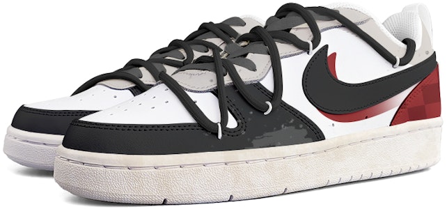 나이키 코트 버로우 로우 2 '레드 플래드' (커스텀) BQ5448-100(Team13-红格子) Lookbook 나이키 코트 버로우 로우 2 '레드 플래드' (커스텀) BQ5448-100(Team13-红格子)