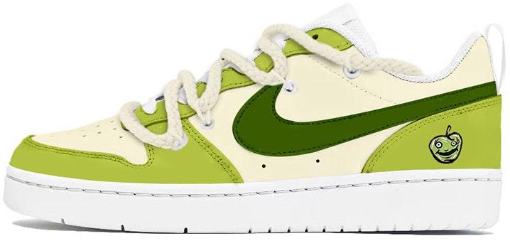 custom-shoes-nike-court-borough-low-2-retro-green-apple-vibe