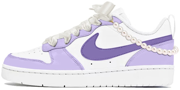 ナイキ コートバーロウ ロー 2 'レトロ パール スター デラックス' カスタムシューズ BQ5448-100(TeamY-女款复古星黛露紫白) Buy ナイキ コートバーロウ ロー 2 'レトロ パール スター デラックス' カスタムシューズ BQ5448-100(TeamY-女款复古星黛露紫白)