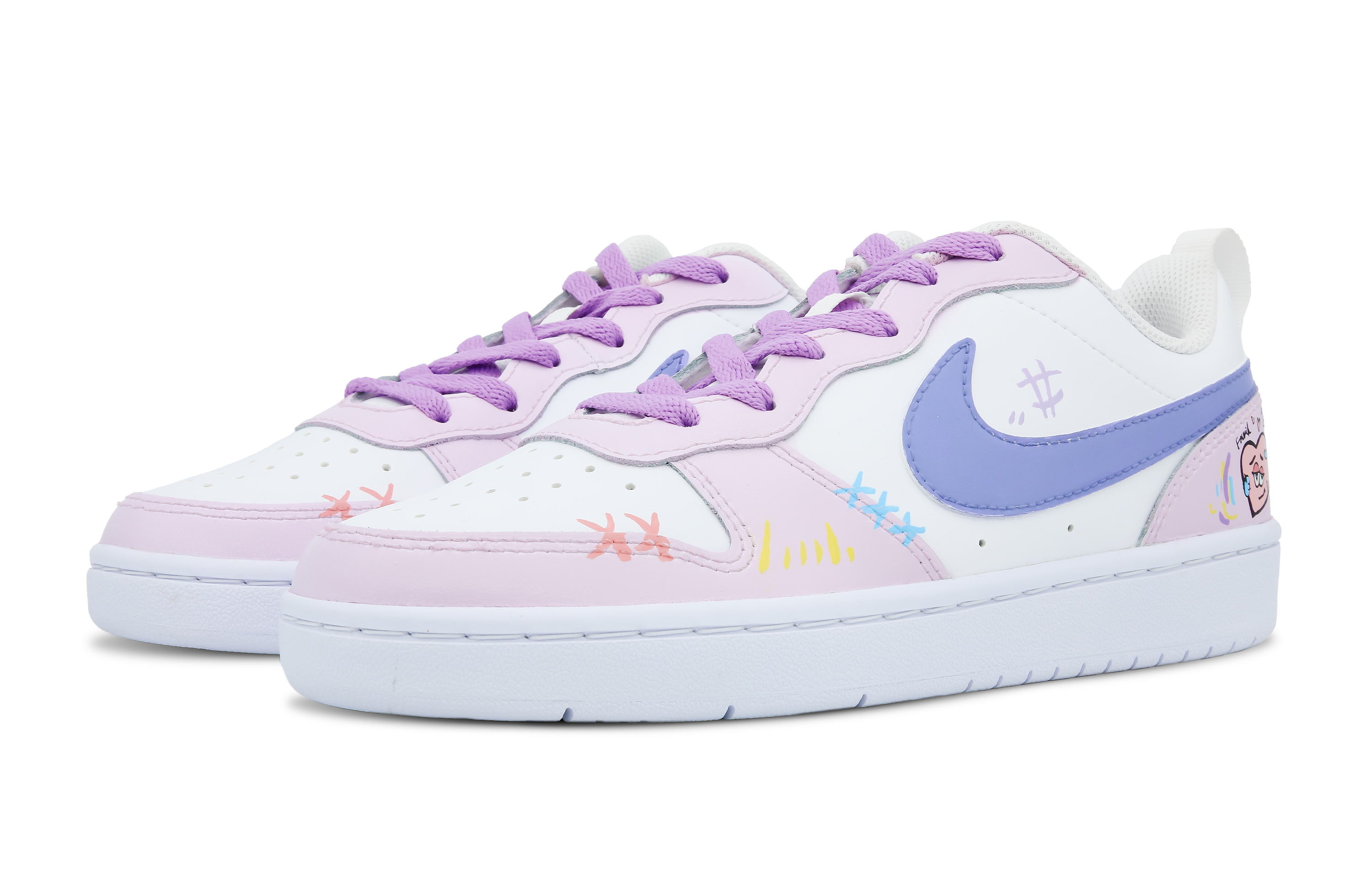 [Custom Shoes] Nike Court Borough Low 2 'Ripple Heart' 圖 4