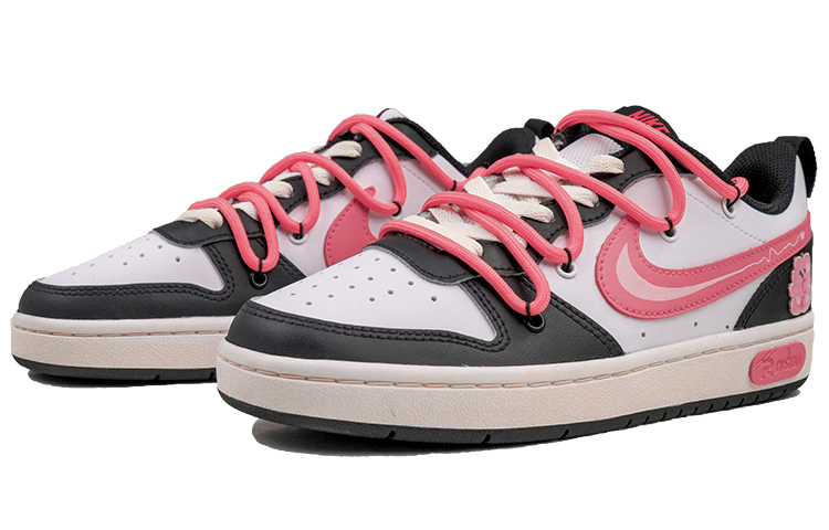 Lookbook [Kasut Tersuai] Nike Court Borough Low 2 'Risk Heartbeat Bear Hitam Merah Jambu' BQ5448-110-484828