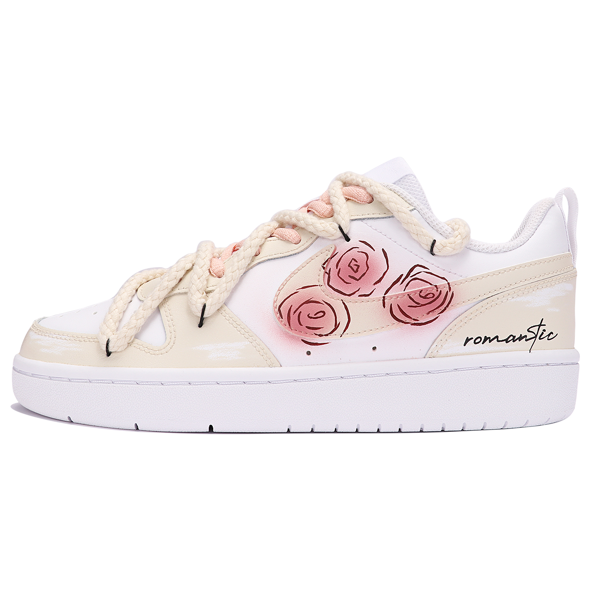 Buy Zapatillas Nike Court Borough Low 2 'Encuentro Romántico Rosa' BQ5448-100(TeamThree-浪漫邂逅SBOX)