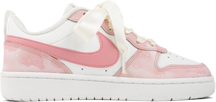 【訂製球鞋】【現貨】Nike Court Borough Low 2 玖制 粉色星空 浪漫銀河 星辰大海 低筒 板鞋 GS 白粉 Order 【訂製球鞋】【現貨】Nike Court Borough Low 2 玖制 粉色星空 浪漫銀河 星辰大海 低筒 板鞋 GS 白粉