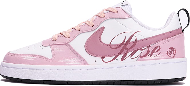 【訂製球鞋】Nike Court Borough Low 2 玫瑰表白 復古 做舊 搭配 全能 低筒 板鞋 GS 玫粉色 Buy 【訂製球鞋】Nike Court Borough Low 2 玫瑰表白 復古 做舊 搭配 全能 低筒 板鞋 GS 玫粉色