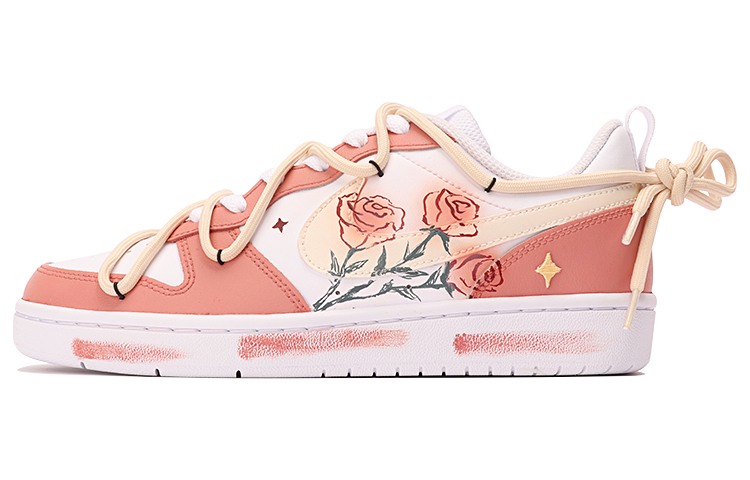 Order [Sepatu Kustom] Nike Court Borough Low 2 'Rose Lover Pink' BQ5448-100(TeamThree-玫瑰恋人-玫红)