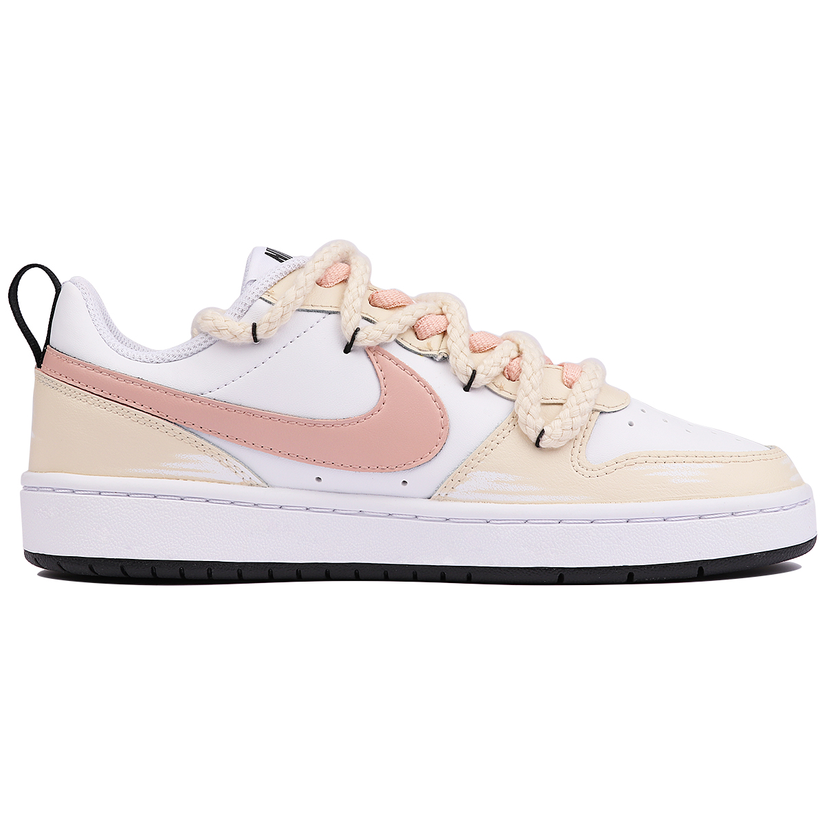 Order 나이키 코트 버로우 로우 2 '로즈 패치 빈티지 오프화이트' (커스텀) BQ5448-104(TeamThree-女款玫瑰布贴)