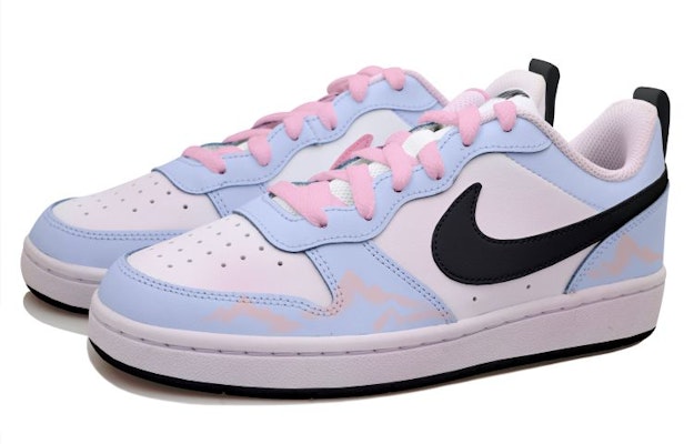 나이키 코트 버로우 로우 2 '빈티지 감성' (Nike Court Borough Low 2 'Vintage Vibe') DO7446-101(Team拾玖-蓝粉山峦女) Lookbook 나이키 코트 버로우 로우 2 '빈티지 감성' (Nike Court Borough Low 2 'Vintage Vibe') DO7446-101(Team拾玖-蓝粉山峦女)