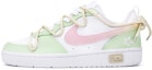 Buy 【定製球鞋】Nike Court Borough Low 2 櫻花 解構雙鞋帶 手繪小清新 低筒 板鞋 GS 白粉綠