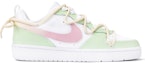 Order 【定製球鞋】Nike Court Borough Low 2 櫻花 解構雙鞋帶 手繪小清新 低筒 板鞋 GS 白粉綠