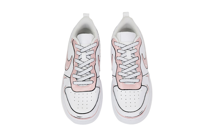 Shop [Zapatos Personalizados] Nike Court Borough Low 2 'Anime Sakura Rosa' BQ5448-100(TeamThree-女款二次元)
