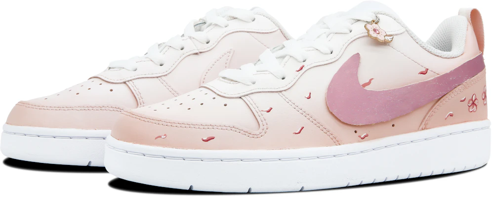 【定制球鞋】Nike Court Borough Low 2 櫻花星辰 減齡神器 潮流 低幫 板鞋 GS 粉色 Lookbook 【定制球鞋】Nike Court Borough Low 2 櫻花星辰 減齡神器 潮流 低幫 板鞋 GS 粉色