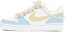 Buy 【訂製球鞋】 Nike Court Borough Low 2 復古珍珠 海鹽芒果冰 油畫風 絲綢 低筒 板鞋 GS 米藍黃
