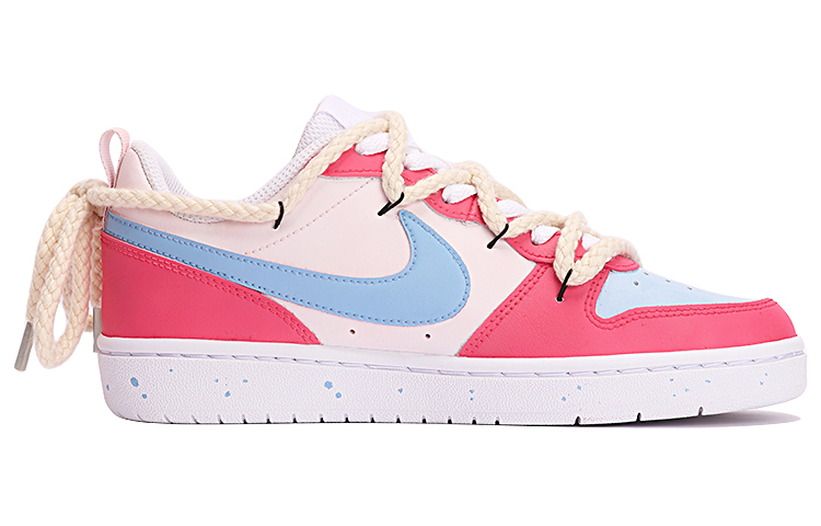 Order [Zapatillas Personalizadas] Nike Court Borough Low 2 'Sea Salt Rose' BQ5448-100(TeamThree-女款海盐玫瑰玫红)