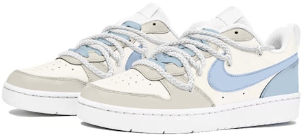 【客製球鞋】Nike Court Borough Low 2 高級小眾 海鹽牛奶冰 校園風 重構 防滑耐磨 低筒 板鞋 GS 迷奶藍 Lookbook 【客製球鞋】Nike Court Borough Low 2 高級小眾 海鹽牛奶冰 校園風 重構 防滑耐磨 低筒 板鞋 GS 迷奶藍