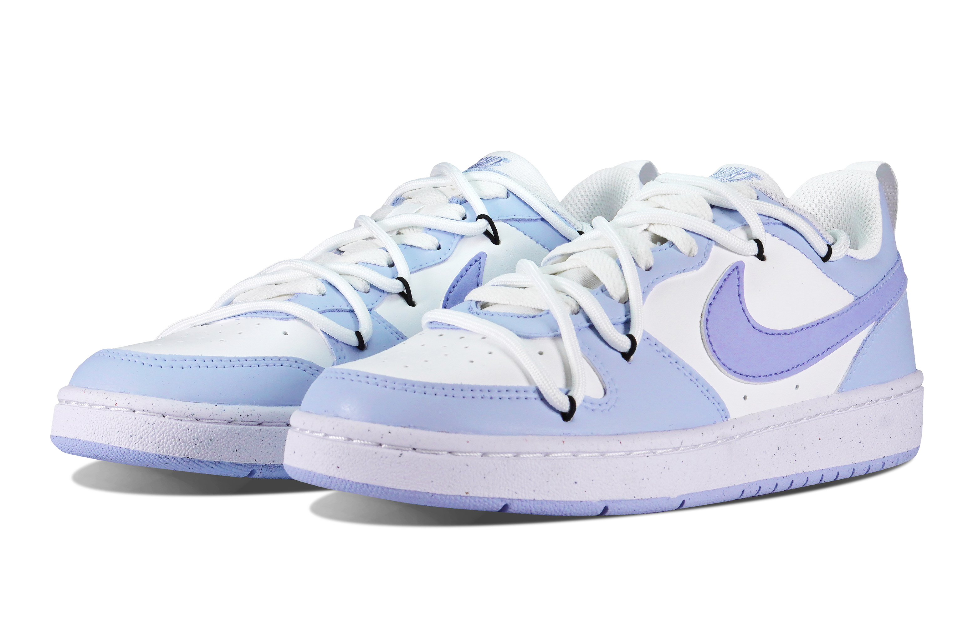 Lookbook 【訂製球鞋】Nike Court Borough Low 2 海鹽牛奶冰 清新 耐磨 輕便百搭 低筒 板鞋 GS 白藍