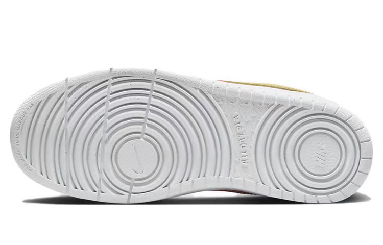 Purchase [Kasut Rekaan] Nike Court Borough Low 2 'Garam Laut Mangga Ais' BQ5448-100(TeamY-女款复古海盐芒果冰米蓝黄)