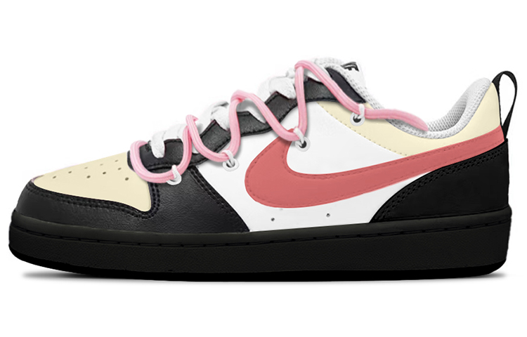 Buy [Sneakers Kustom] Nike Court Borough Low 2 'Shibuya Y2K Pink Hitam' BQ5448-104(TeamY-女款涩谷辣妹粉黑)