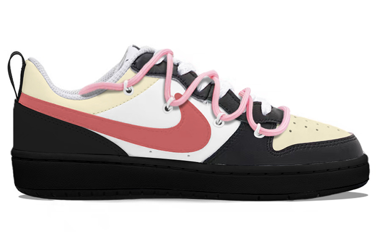 Order [Sneakers Kustom] Nike Court Borough Low 2 'Shibuya Y2K Pink Hitam' BQ5448-104(TeamY-女款涩谷辣妹粉黑)