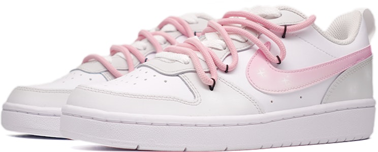 【カスタムシューズ】ナイキ コートバロー Low 2 「シマーリングスターグラデーション」 BQ5448-100(Team拾捌-灰粉星星) Lookbook 【カスタムシューズ】ナイキ コートバロー Low 2 「シマーリングスターグラデーション」 BQ5448-100(Team拾捌-灰粉星星)