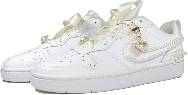 Zapatillas Nike Court Borough Low 2 'Perla de Flores Gemelas' BQ5448-100(Team95-双生花影) Lookbook Zapatillas Nike Court Borough Low 2 'Perla de Flores Gemelas' BQ5448-100(Team95-双生花影)