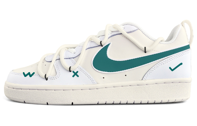 [Custom Shoes] Nike Court Borough Low 2 'Simplistic White Green'