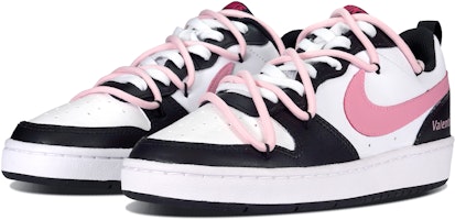 【訂製球鞋】 Nike Court Borough Low 2 煙燻玫瑰 甜辣 俏皮 復古 耐磨 低筒 板鞋 GS 黑粉 Lookbook 【訂製球鞋】 Nike Court Borough Low 2 煙燻玫瑰 甜辣 俏皮 復古 耐磨 低筒 板鞋 GS 黑粉