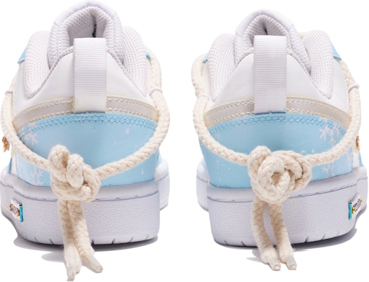 【定制球鞋】Nike Court Borough Low 2 CS 雪花 聖誕主題 特殊鞋盒 低筒 板鞋 GS 藍白 Shop 【定制球鞋】Nike Court Borough Low 2 CS 雪花 聖誕主題 特殊鞋盒 低筒 板鞋 GS 藍白