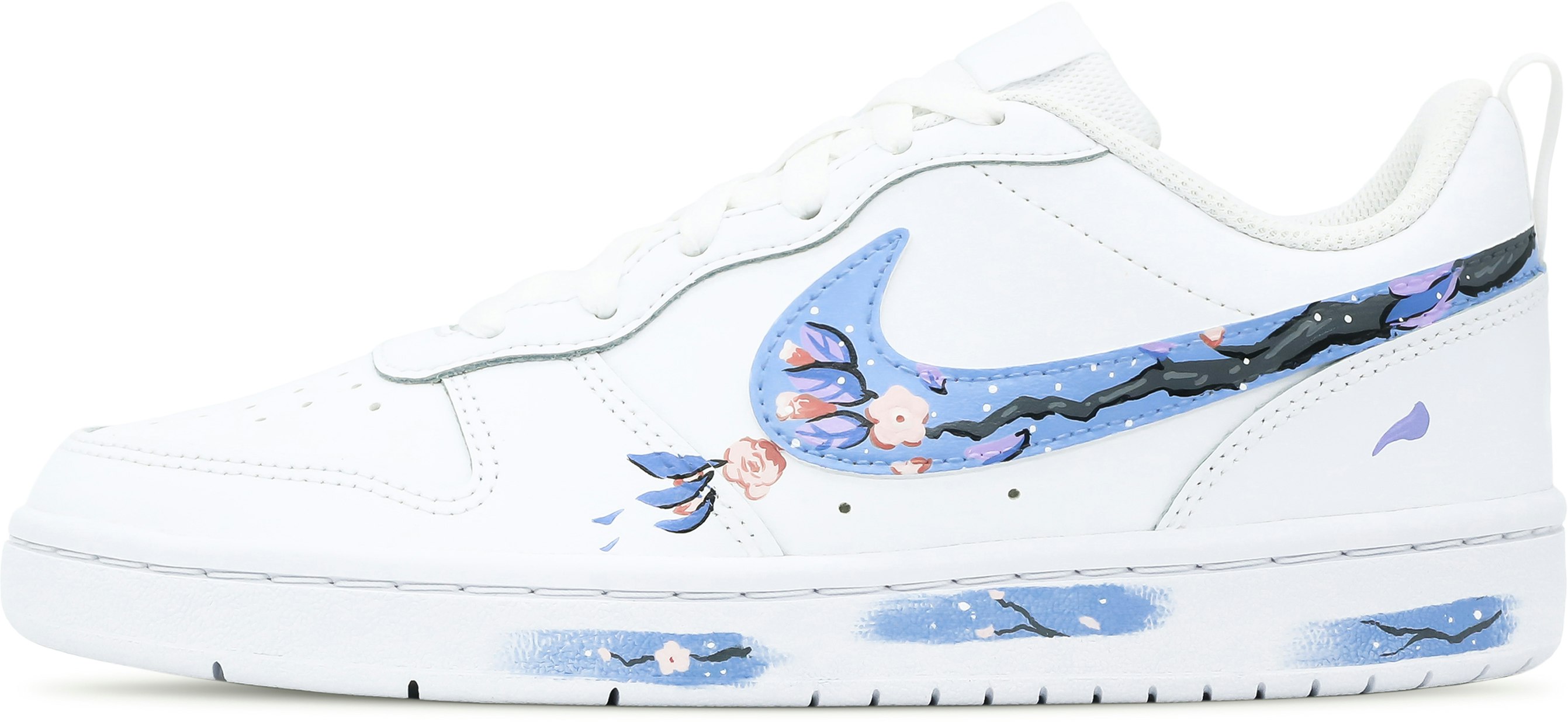 custom-shoes-nike-court-borough-low-2-spring-sakura-white-blue